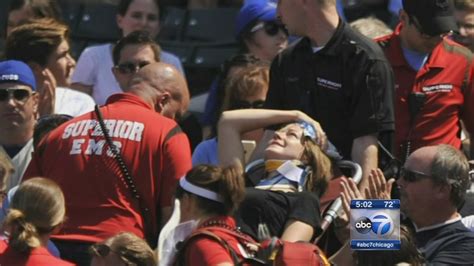 fans injured in hit by foul ball